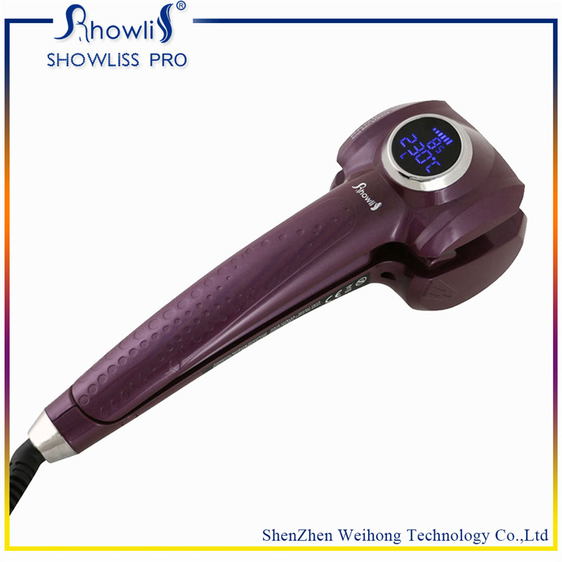 Black Hair Curl Newest OEM Styler Hair Salon Equipment with CE and RoHS Certification Tourmaline Material Showliss LCD Mag Showliss Curler Hair